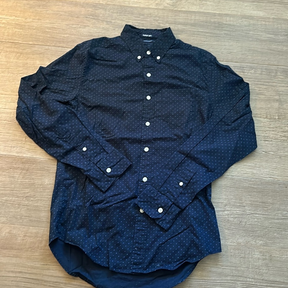 Dark blue men’s button down
